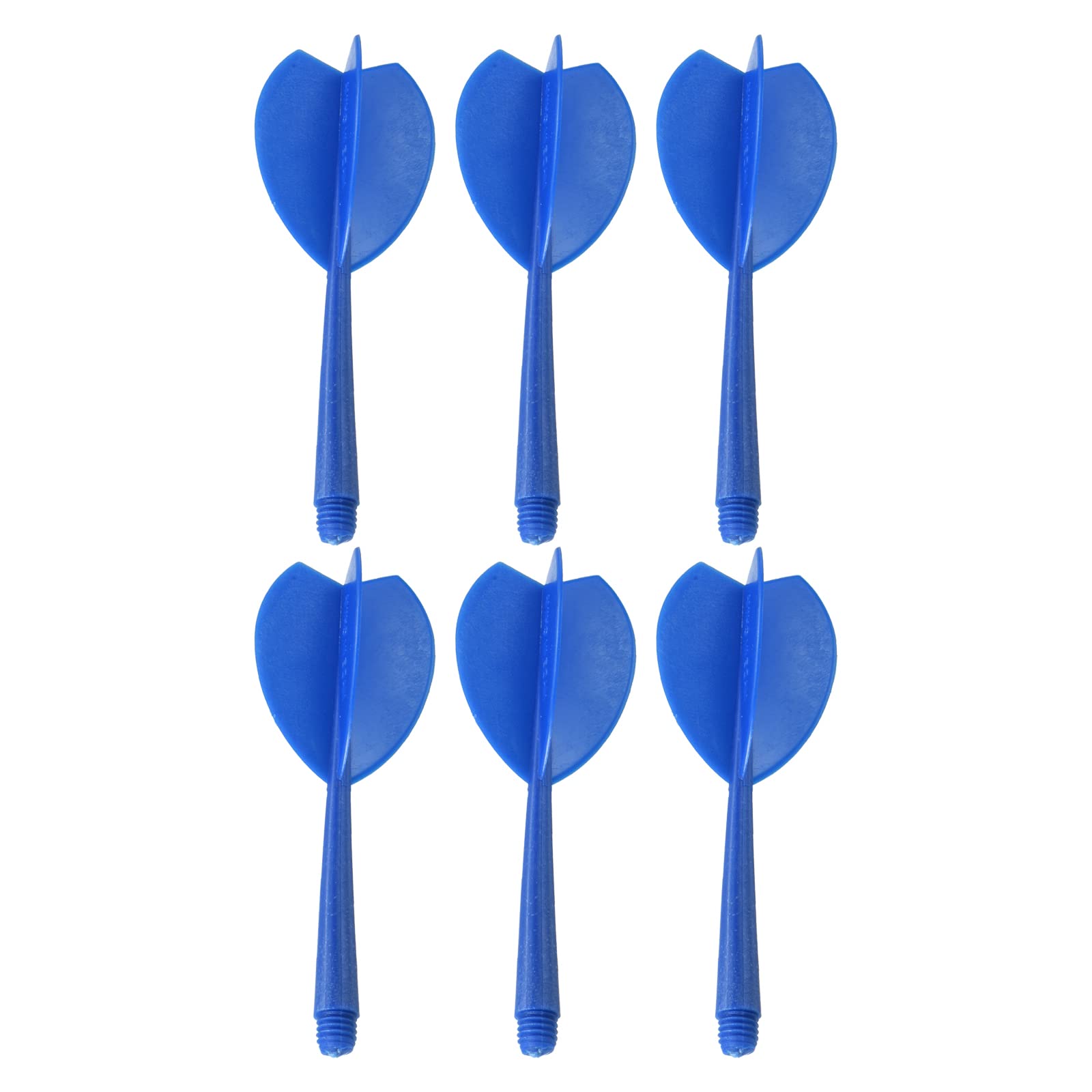 PATIKIL Integrated Dart Shaft & Flights, 6 Pack Lightweight Plastic Dart Flight Set, Blue