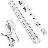 LED Under Cabinet Lighting, Under Counter Lighting with 33 LEDs and Touch Activated Plug-in LED Light Bar for Kitchen, Cupboa