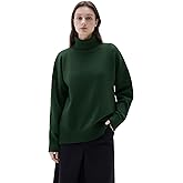 SUUKSESS Women Cashmere Blend Oversized Turtleneck Pullover Sweater Long Sleeve Knit Jumper Tops