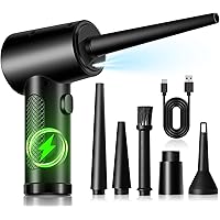 Dépoussiéreur électrique sans fil pour clavier 130 000 tr/min, 3 vitesses, 7500 mAh rechargeable, souffleur de poussière remp