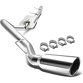 DNA MOTORING CBE-CS09-4853L-4DR Stainless Steel Cat Back Exhaust System [Compatible with 07-13 Silverado 1500/07-13 Sierra 1500 Crew/Extended Cab Short Bed]