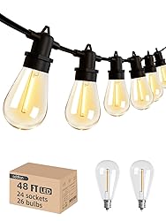 addlon 48FT(2FT Space) LED Outdoor String Lights