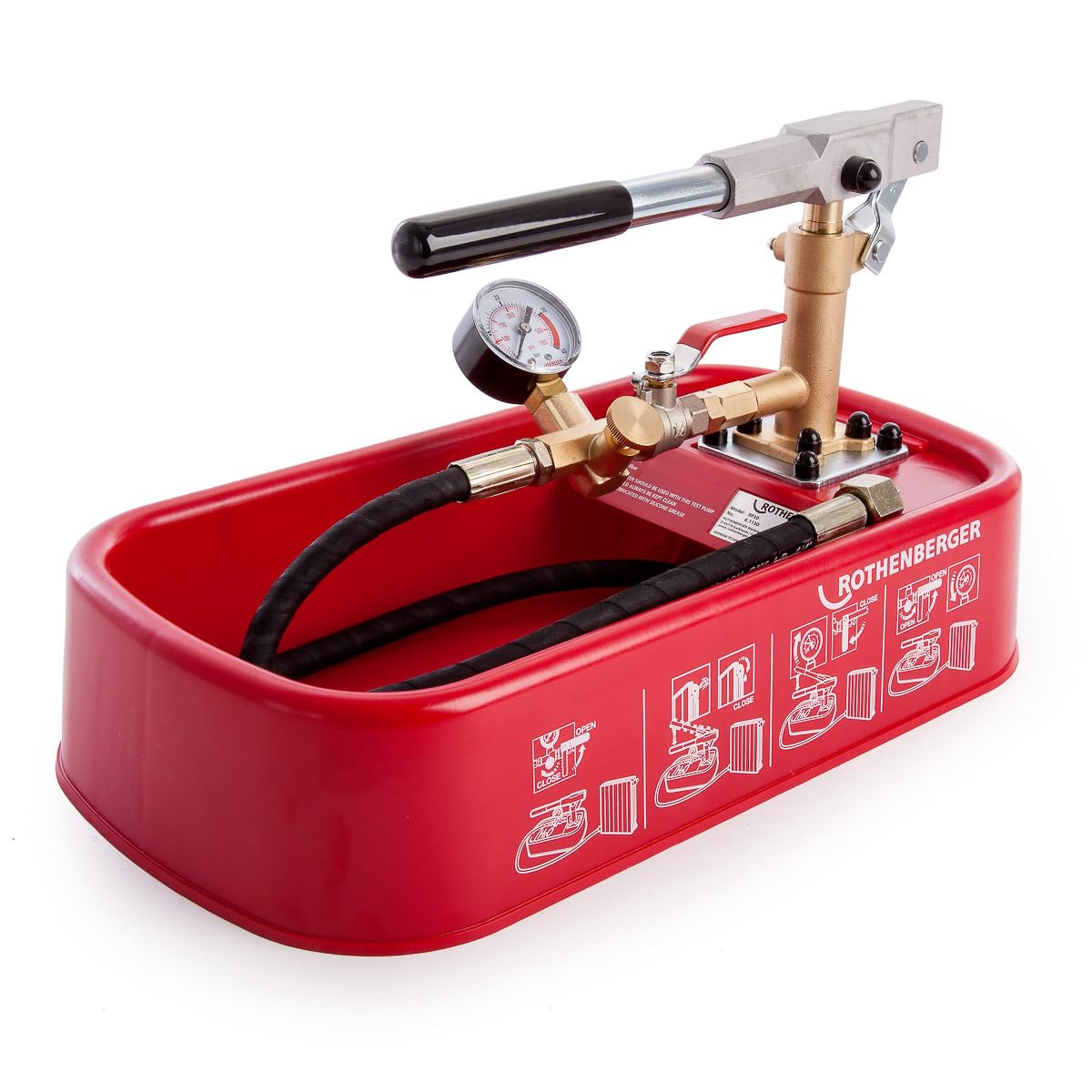 Rothenberger 6.1130 Testing Pump for Domestic Pipework, 30-Bar