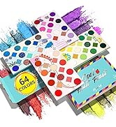 EYESEEK High Pigmented 64 Rainbow Eyeshadow Palette, All in One Eye Makeup Palettes Gift Sets, Co...