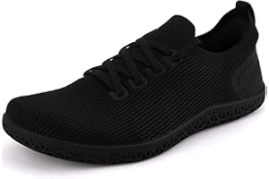 ASITVO Women's Wide Barefoot Zero Drop Sole Minimalist Width Toe Box Walking Shoes Sneakers Colourful Knit Upper