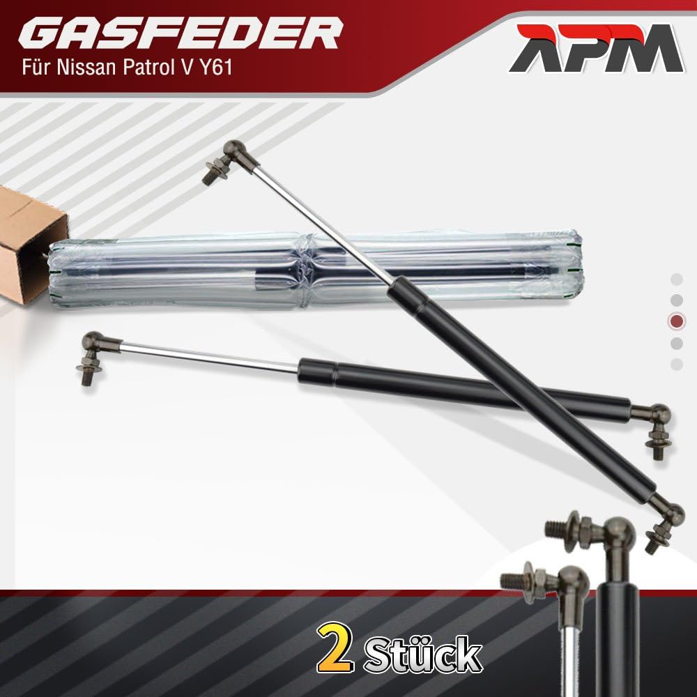 2x Gas Spring, bonnet Gas Pressure Damper Patrol GR Y61 SUV