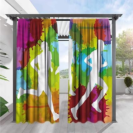 Amazon Com Marilds Fitness Darkening Curtains Runners In