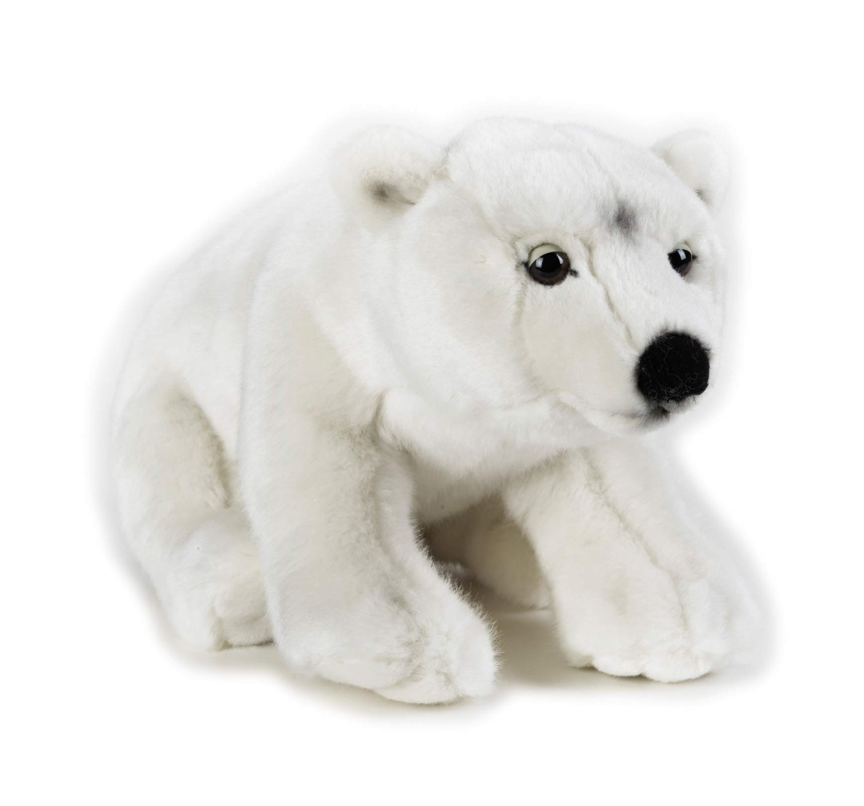 National Geographic 9770723 Polar Bear Plush Toy, White, Approx. 35 cm