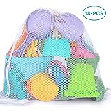 YIZI Beach Toy Set - Soft Mesh with Backpack Mesh Bag - Over Fun Sand Toys Set for Girls and Boys Kids Outdoor Toys