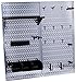 Wall Control 30-WGL-200GVB Galvanized Steel Pegboard Tool Organizer, Galv/Black primary