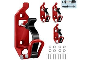 Wotendy 4pcs Shovel Mount for Roof Rack, Metal Rubber Clamp Mounting Brackets, Shovel Mount for Truck Bed, Quick Release Axe 