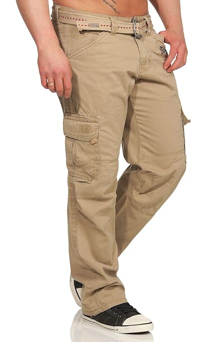 Timezone Herren Cargo Hose Benito 4227 Light Tank Green