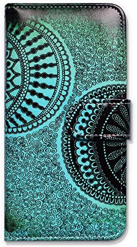 CycleMore Folio PU Leather Case Cover with Card Holder for Women/Men for Apple iPhone 7 - Flower 3