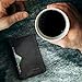 Slim RFID Wallets for Men Leather - Front Pocket Card Holder Sleeve - RFID Blocking (OneSize, Black[CSC6-B-RFID])