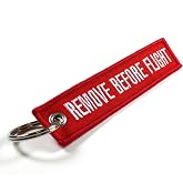 Rotary13B1 PREMIUM QUALITY - REMOVE BEFORE FLIGHT - RED Key Chain