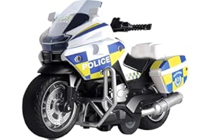 CYYSFIVQZ Die Cast Toy Motorcycle Model - Pull Back Vehicles with Sounds and Lights, Motorcycle Toys for Kids 3-9, for Youngsters who are into Collectible Scaled Cars and Motorcycles (White)