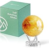 MOVA Self Rotating Globe, Sun Signature (6") | solar powered globe, no batteries or cords, gift for astronomy lovers, premium kinetic display, space desk decor