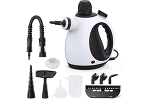 KOITAT Portable Steam Cleaner, Hand Held steamers for cleaning house, Home Multi Purpose - 10-Piece Accessory Kit for Sofa, Carpets, Upholstery, Car, Floor, Bathroom, Mattress and More-Steam Cleaners