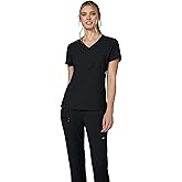 KOI Lite Philosophy Women's 3-Pocket Mock-Wrap Scrub Top