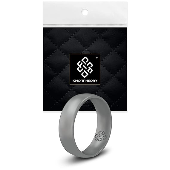 Knot Theory Silikon Hochzeitsring Ring/Ehering für Männer und Frauen - Erhältlich in Silber, Rotgold, Gold und vielen Anderen