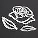 Whitelotous Cutting Dies Stencil Metal Mould for DIY Scrapbook Album Paper Card (Rose)
