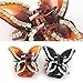 Polytree Women's Butterfly Rhinestone Claw Hairpin Hair Clip 2Pc (Black and Coffee)