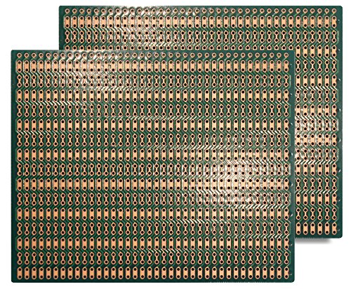 BB2 (Two-Pack) BusBoard-2, Zig-zag Pattern, 1 Sided PCB, Soldermask, Size 2 = 100 x 80mm (3.94 x 3.15in) - Thumbnail 5