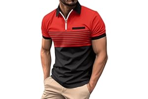 FXBAR Men's Polo Shirts Lapel Short Sleeve Casual Polo T Shirts for Men Gradient Dot Print Golf Shirts Bussiness Leisure Tops