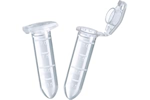LABINVO 2ml Sterile Microcentrifuge Tubes with Safe-Lock Cap, Pack of 500, Max.RCF15000×G Round Bottom Centrifuge Tubes, PP Material, Molded Graduation 10.3x40.5mm, IN-MT20A