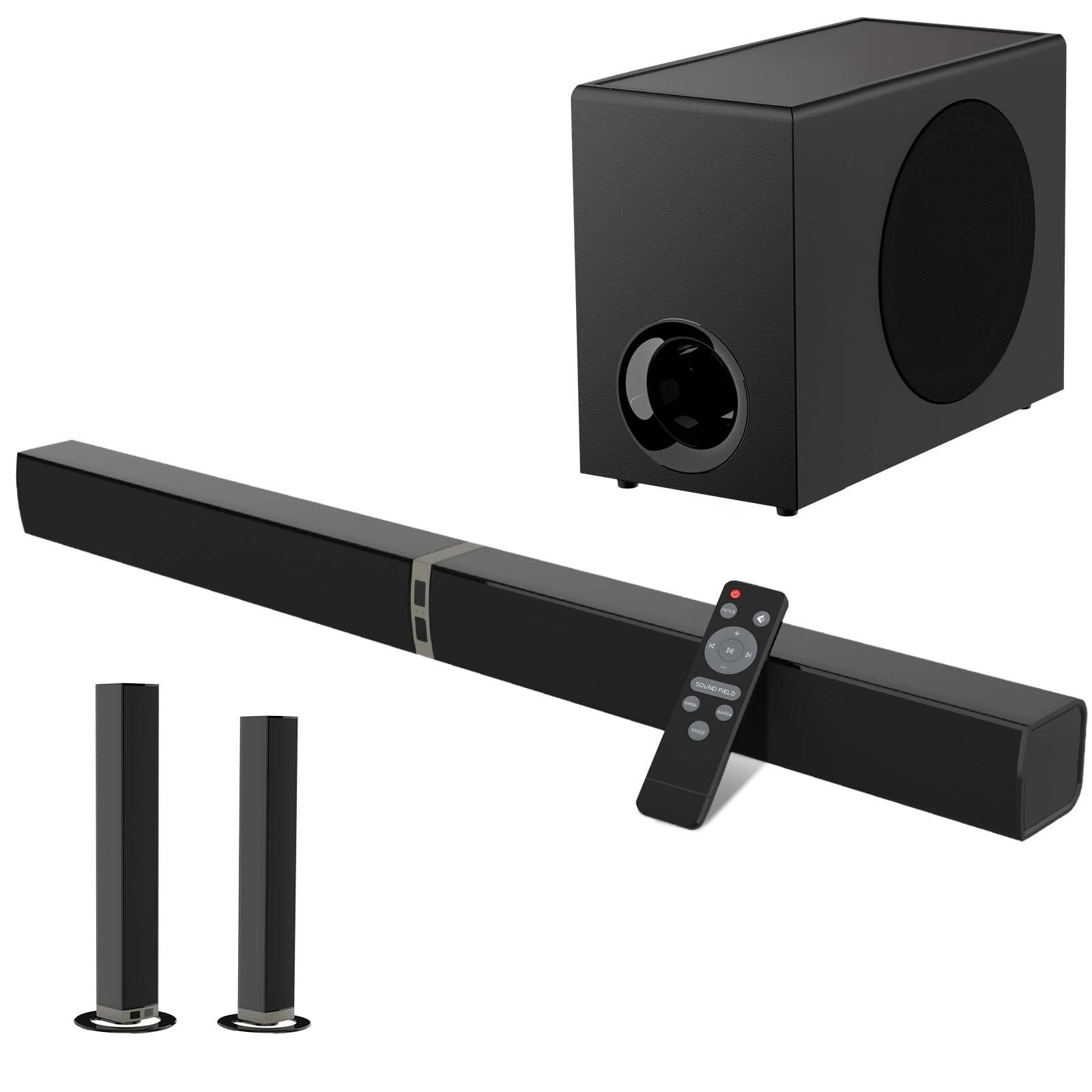 Photo 1 of * factory sealed *
MZEIBO Sound Bar with Subwoofer,120W Soundbar for Smart TV Surround Sound Home Theater System Bluetooth 5.3 Audio Compatible with ARC, AUX, Optical