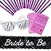 Bachelorette Party Games Kit - Bride To Be Sash, Naughty Dare Cards, Bride To Be Sunglasses, Straws
