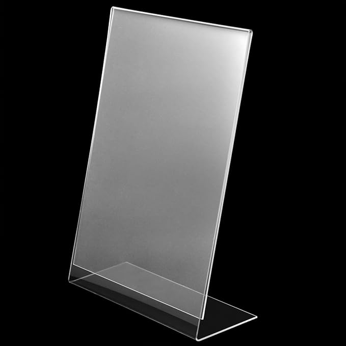 Tinxs 10x A5 Acrylic Table Menu Restaurant Card Display Holder Stand
