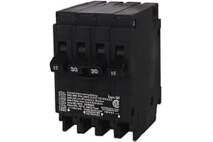 SIEMENS Q21530CT 30 Double Two 15-Amp Single Pole Circuit Breaker, Black