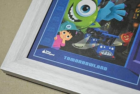 Amazon Co Jp 約1217モンスターズインク ライド ゴーシーク アトラクション ポスター ポストカード 東京ディズニーランド フレーム付 Tdlでぃずにー うぉると でぃずにー ホビー