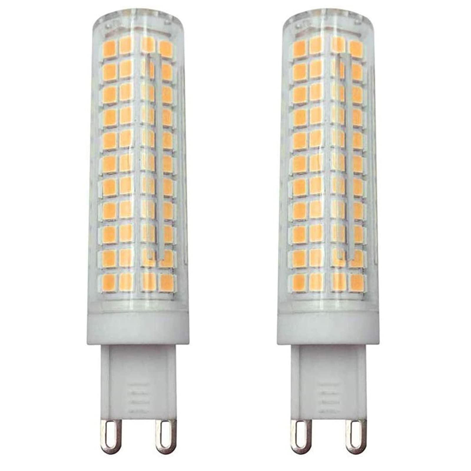 Photo 1 of Lxcom Lighting G9 LED Corn Bulb Dimmable 2 Pack 15W LED Bulb 120 Watt Equivalent Bulb 136 LEDs Warm White 3000K G9 Bi-Pin Base 1500LM for Home Lighting