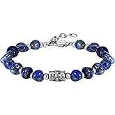 Feifuli Bracelet Trendy Beaded Bracelets for Men&Women, Stainless Steel Bracelet Chain with Clasp Adjustable,Unique Valentines Birthday Christmas Jewelry Gifts for Lover Famliy Friends