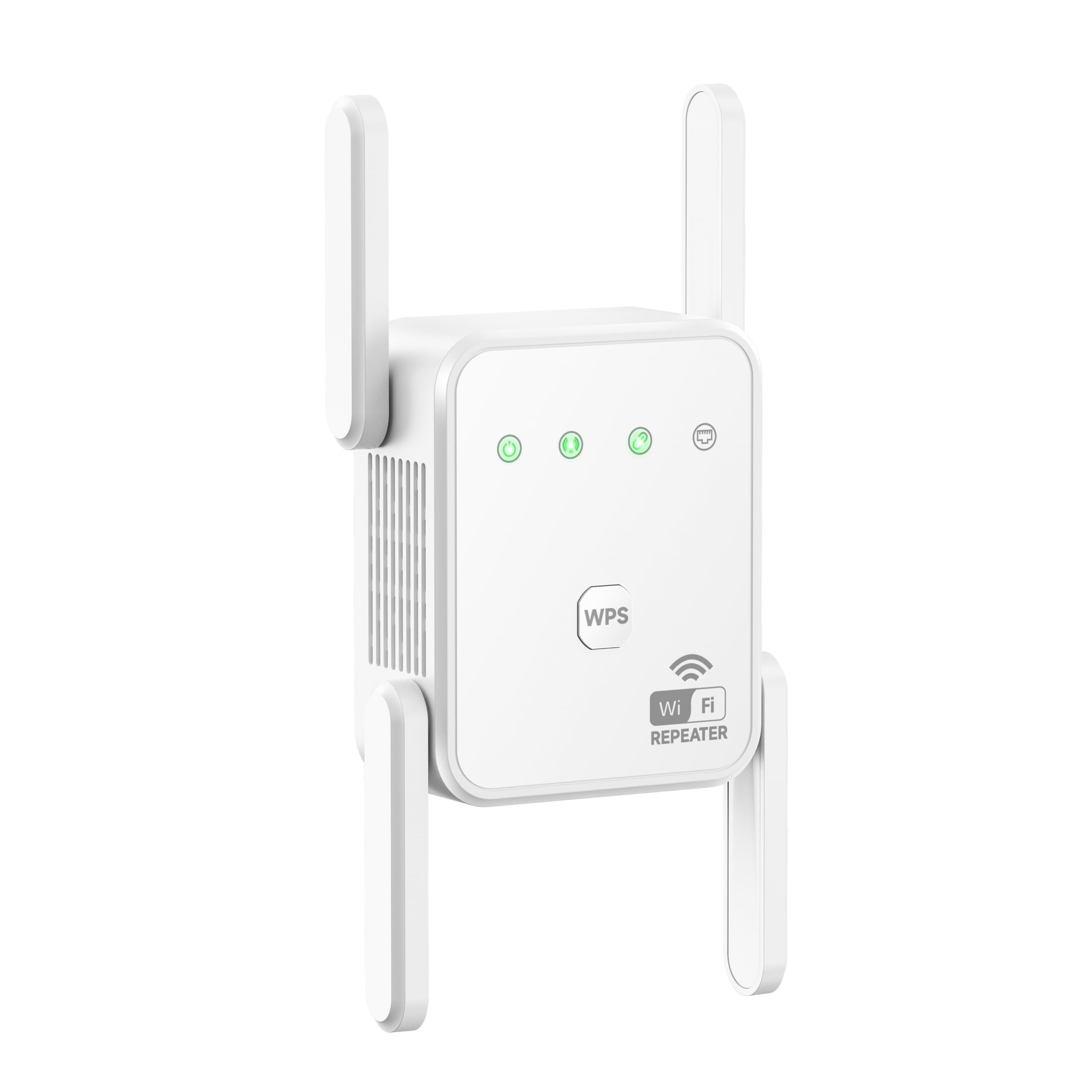Photo 1 of 1200Mbps WiFi Extender Signal Booster for Home, Dual Band 5GHz/2.4GHz Wireless Internet Repeater with 4 External Antennas, Covers Up to 3600 Sq.ft & Supports 80 Devices, AP Mode with Ethernet Port