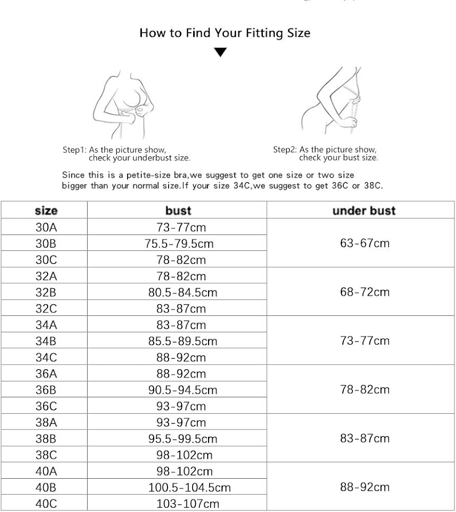32a bra size in cm