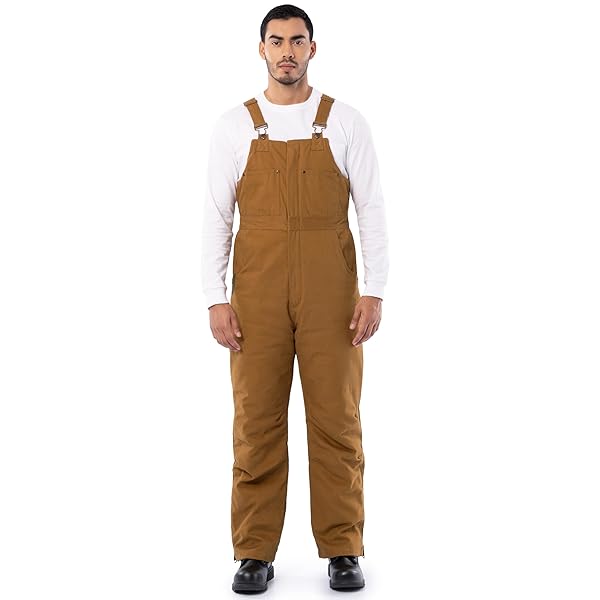 WRANGLER RIGGS WORKWEAR MEN’S INSULATED DUCK BIBS, DUCK...