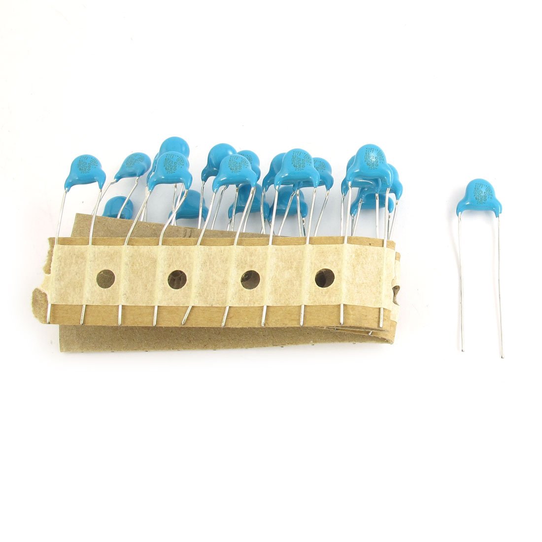Sourcingmap 20 Pieces Blue 220pF Radial DIP High Voltage Ceramic Capacitor AC 250V