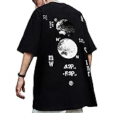 XYXIONGMAO Casual Sports Short-Sleeved T-Shirt Loose Cotton Japanese Streetwear Hip Hop Unisex Graphic Tees Shirts for Men