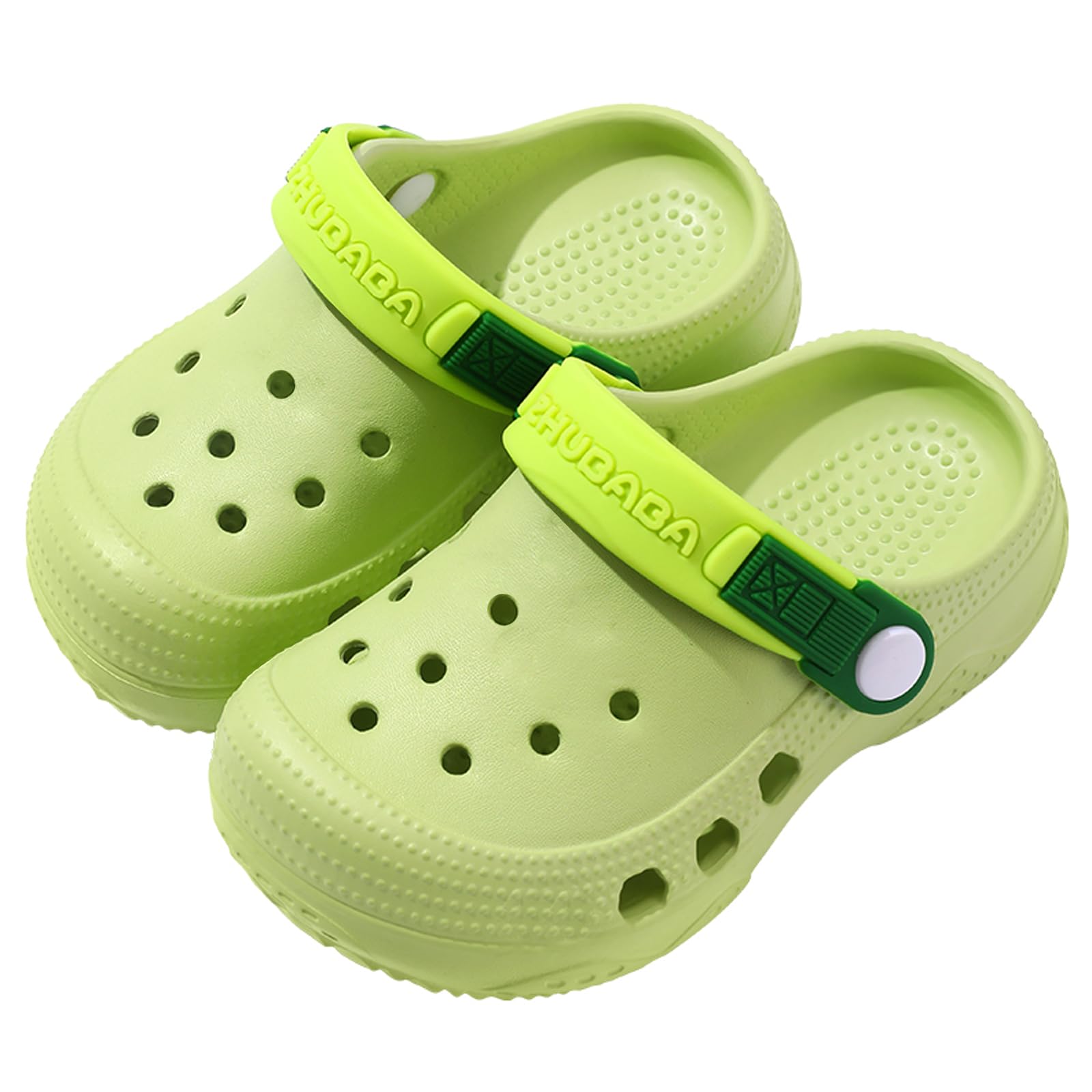 Photo 1 of OWIF Kids Toddler Clogs Boys Girls Slip on Slides Sandals Summer Beach Pool Outdoor Water Shoes Shower Slippers,Dinosaur Green 5-6 Toddler