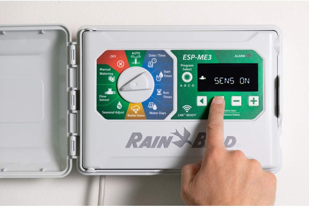 Rain Bird ESP4ME3 Indoor Outdoor 120V Irrigation Controller LNK WiFi Compatible ESPME3 : Garden & Outdoor