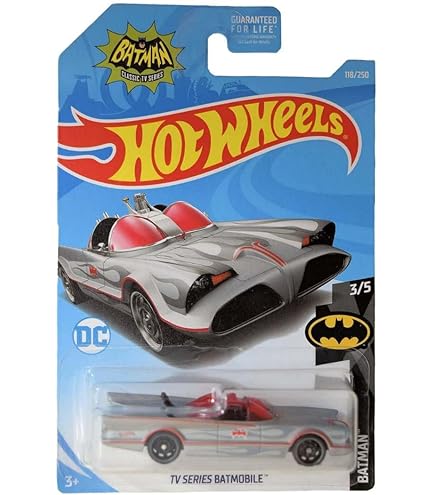 Hot Wheels Teledirigido Hot Wheels Serie De TV Batmobile, Batman Classic TV Series 1/5 Coche Batman