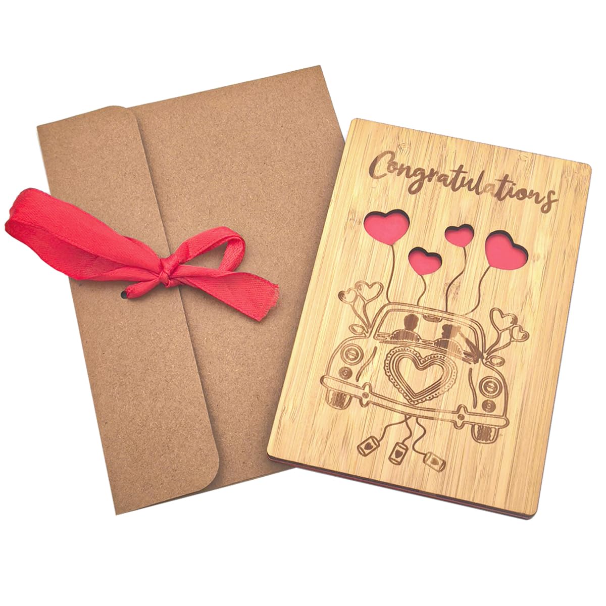 Wooden Wedding Cards Wedding Cards for Bride and Groom for Engagement Party Blessing Couples' Weddings