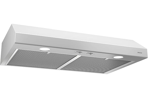 Broan-NuTone BCSD130WW Glacier 30-inch Under-Cabinet 4-Way Convertible Range Hood with 2-Speed Exhaust Fan and Light, 300 Max