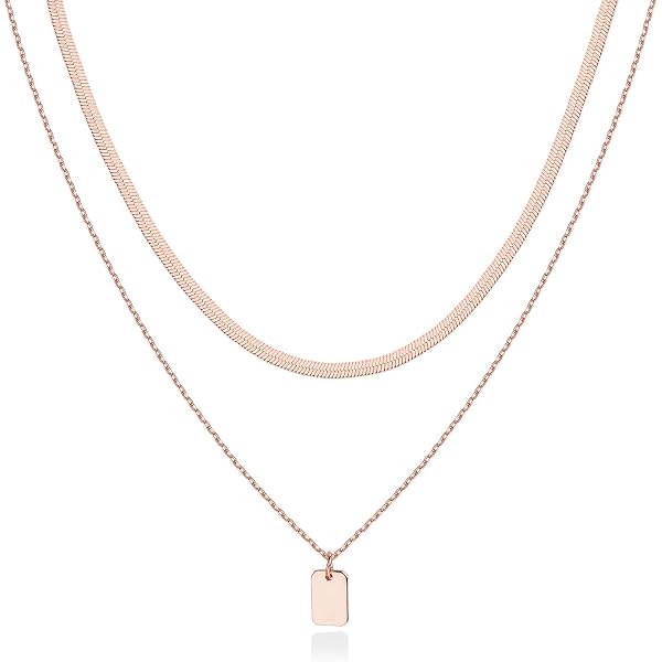 Collier Barrette Incurvée En Plaqué Or Jaune 18" - Zircone Cubique, Argent 925