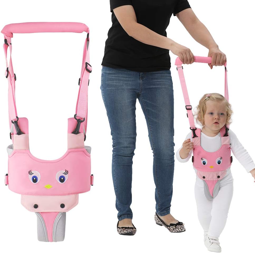 Ceinture Securite Bebe Reglable 4 In 1 Fonctionnel Harnais De Securite Yealeo Aide A La Marche Pour Bebe Enfant D Rose Poussin Assistant Ceinture De Marche Respirante Pour Tout Petits De 8 24 Mois Securite Bebe Et