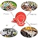 Yinshine Melamine Dinnerware Set - 12pcs Red Plates and Bowls Set, Service for 4