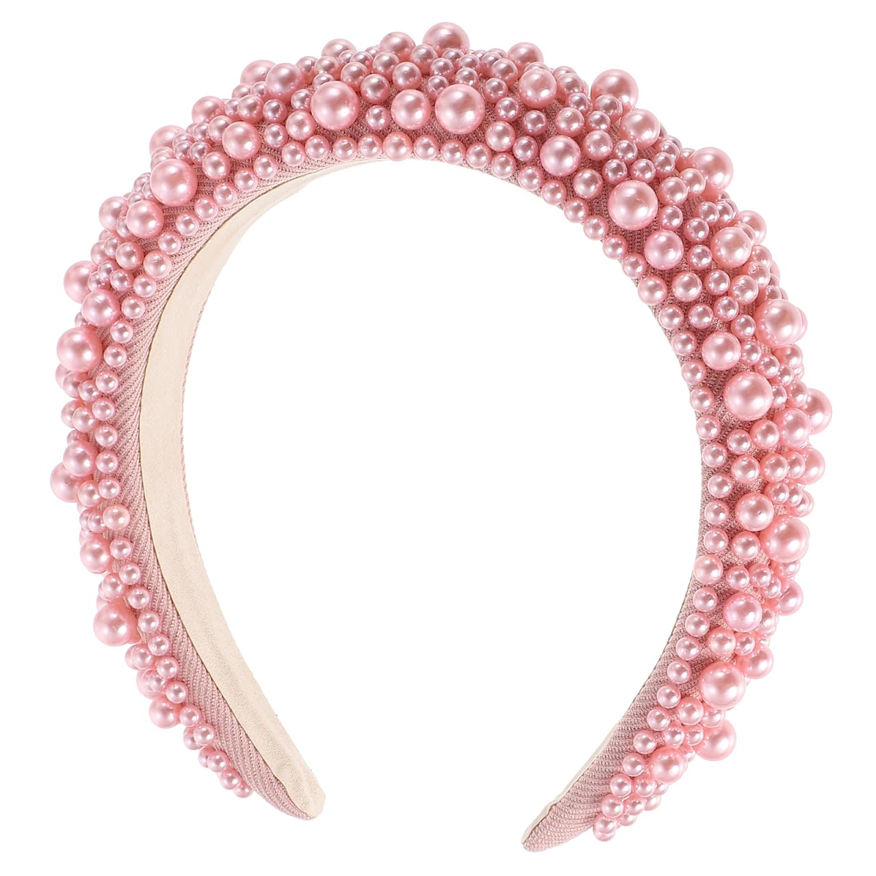 MUSISALY Pearl Hairband Stylish Baroque Headdress Lightweight Sponge Headband for Women Comfortable Fit Daily Use Party Accessory